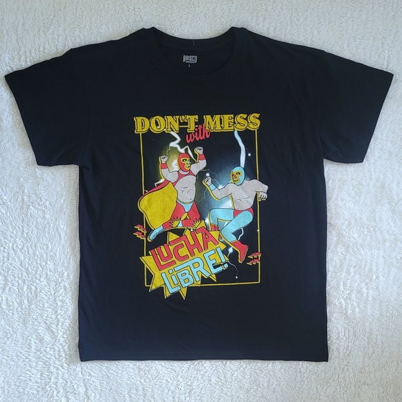 Brisco Brands "Don't Mess With Lucha Libre!"🤼 Graphic Tee👕 - NWT - Picture 8 of 11